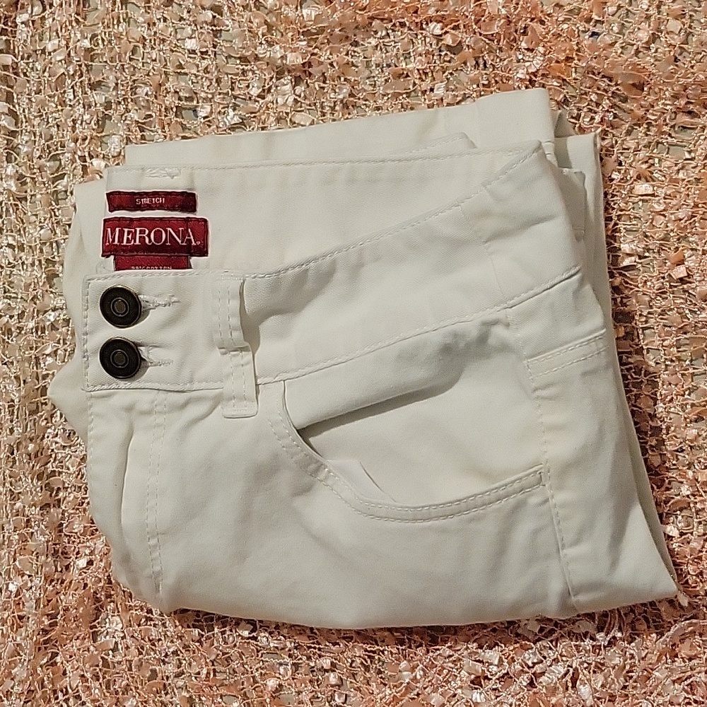 Merona Stretch Pants, 2, White